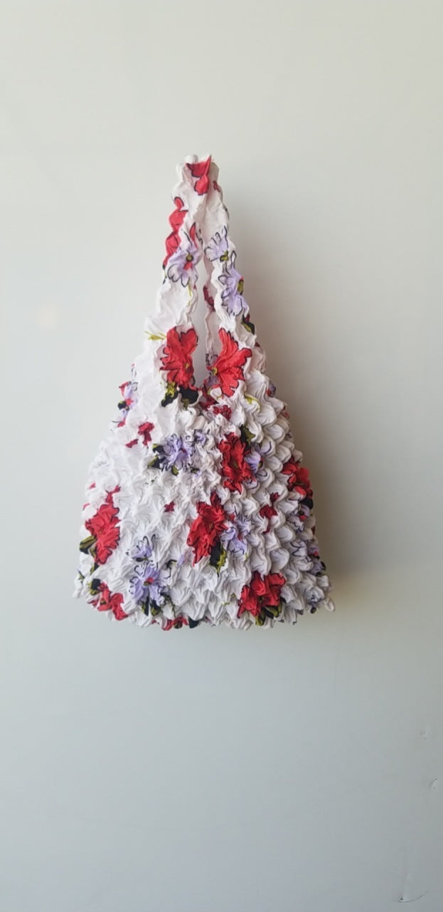 Simple Stretch Crinkled Fabric Bag