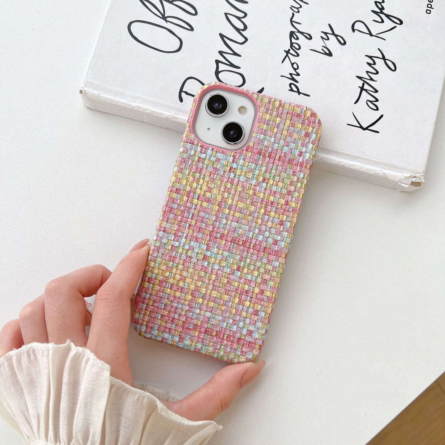 Woven Plaid Mobile Phone Protective Case