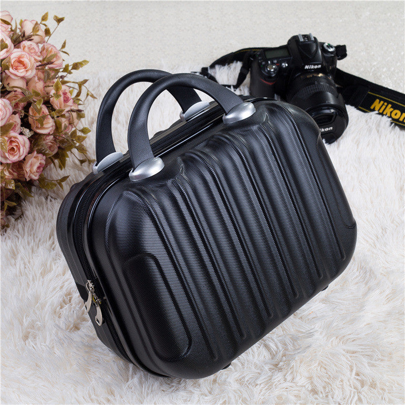 Korean Style Cosmetic Case Fashion Vertical Strip Cosmetic Bag