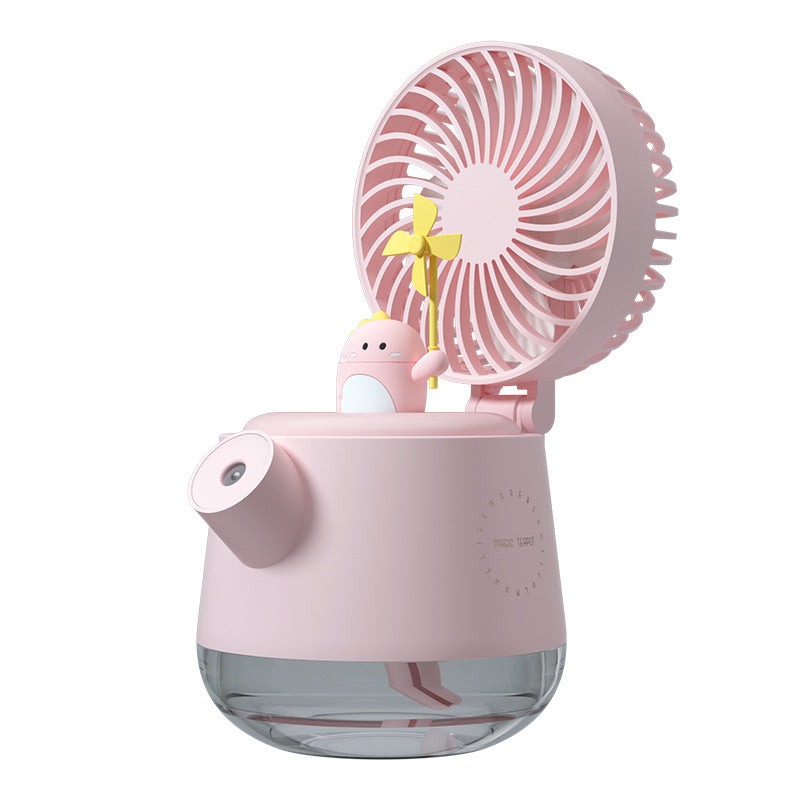 Rechargeable Large-capacity Aromatherapy Humidifying Spray Fan