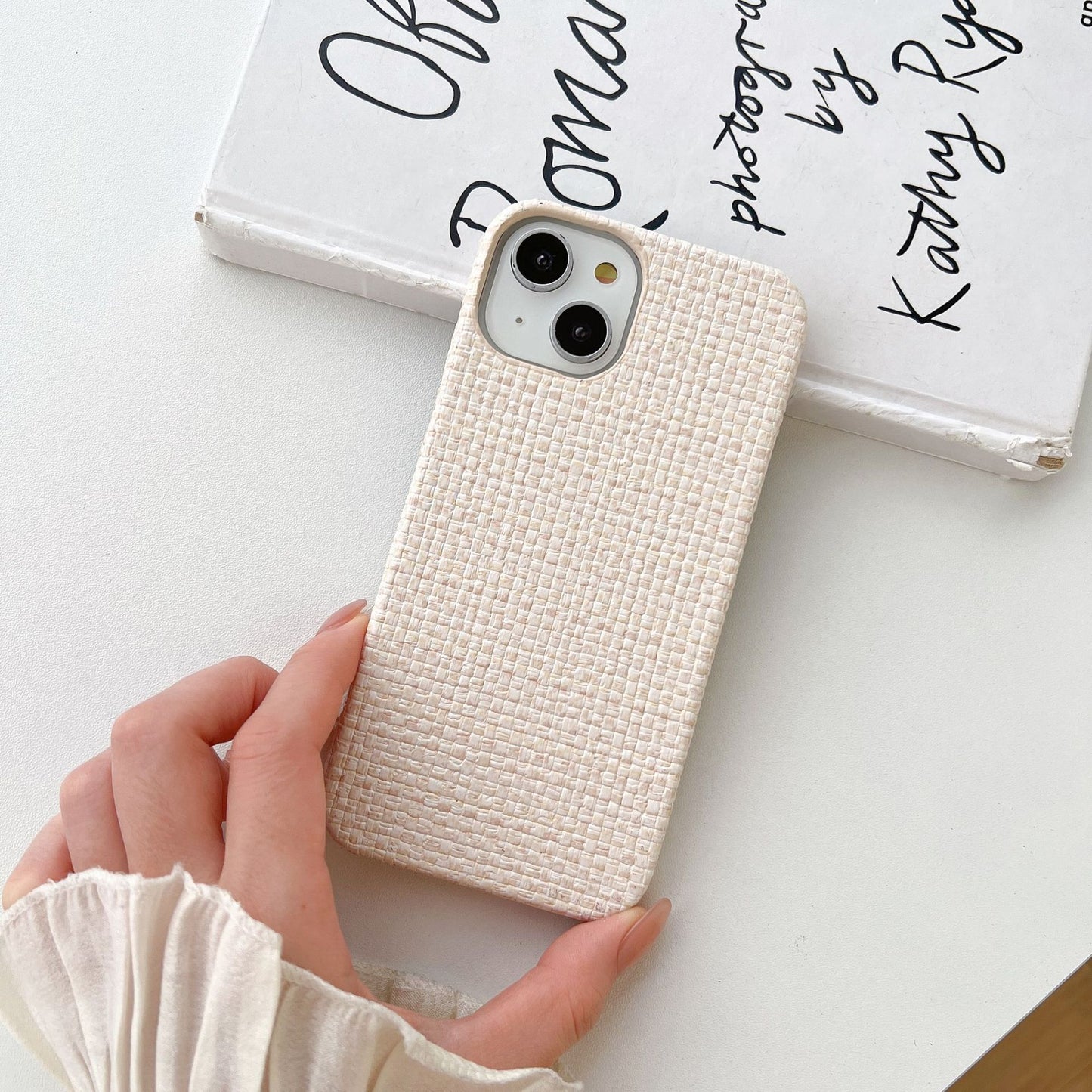 Woven Plaid Mobile Phone Protective Case