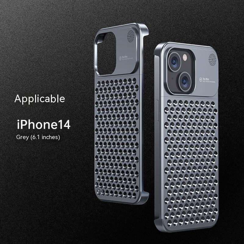 Metal Hollow Heat Dissipation Aromatherapy Phone Case