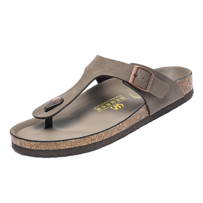 Same Cork Flip-flops Plus Size Outer Wear