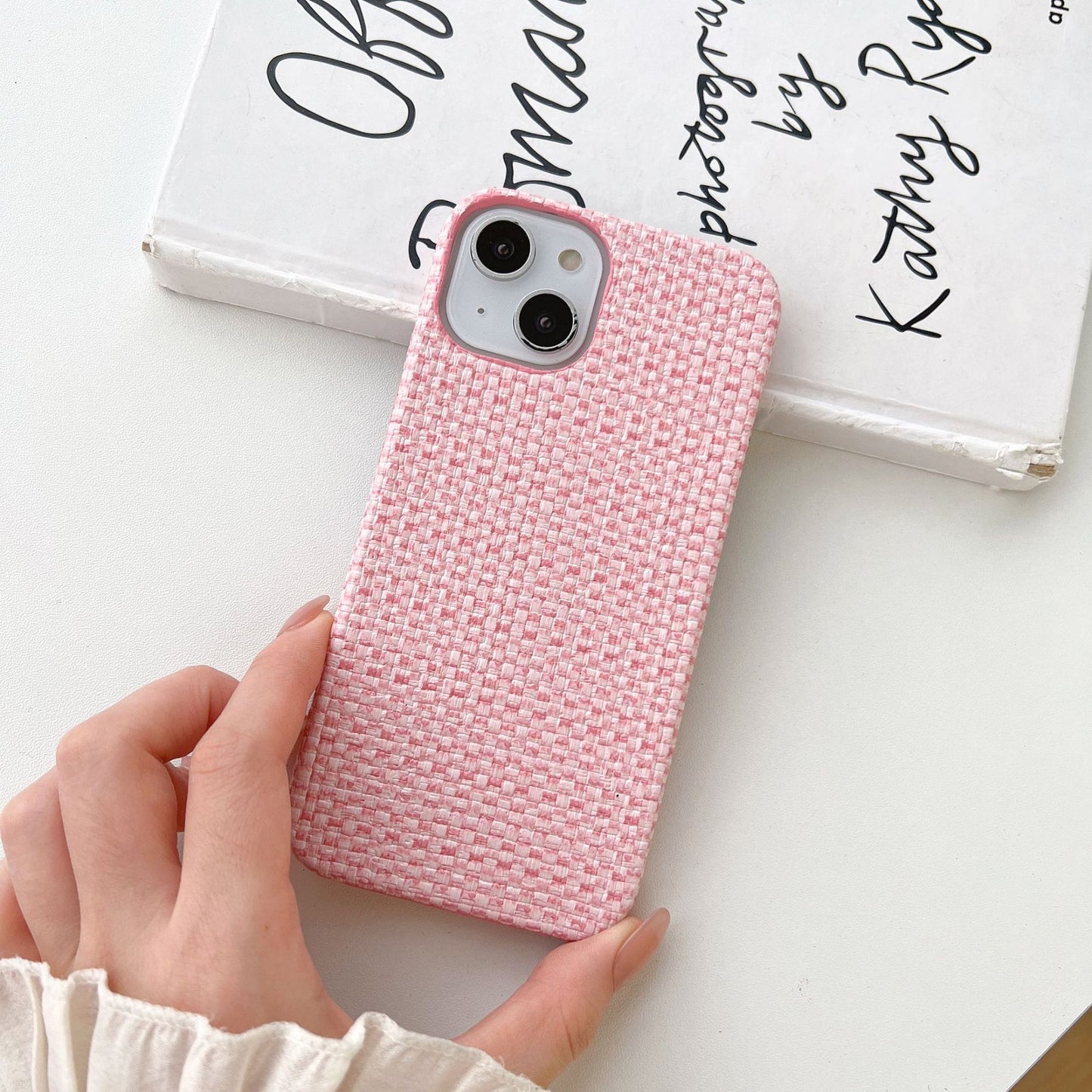 Woven Plaid Mobile Phone Protective Case