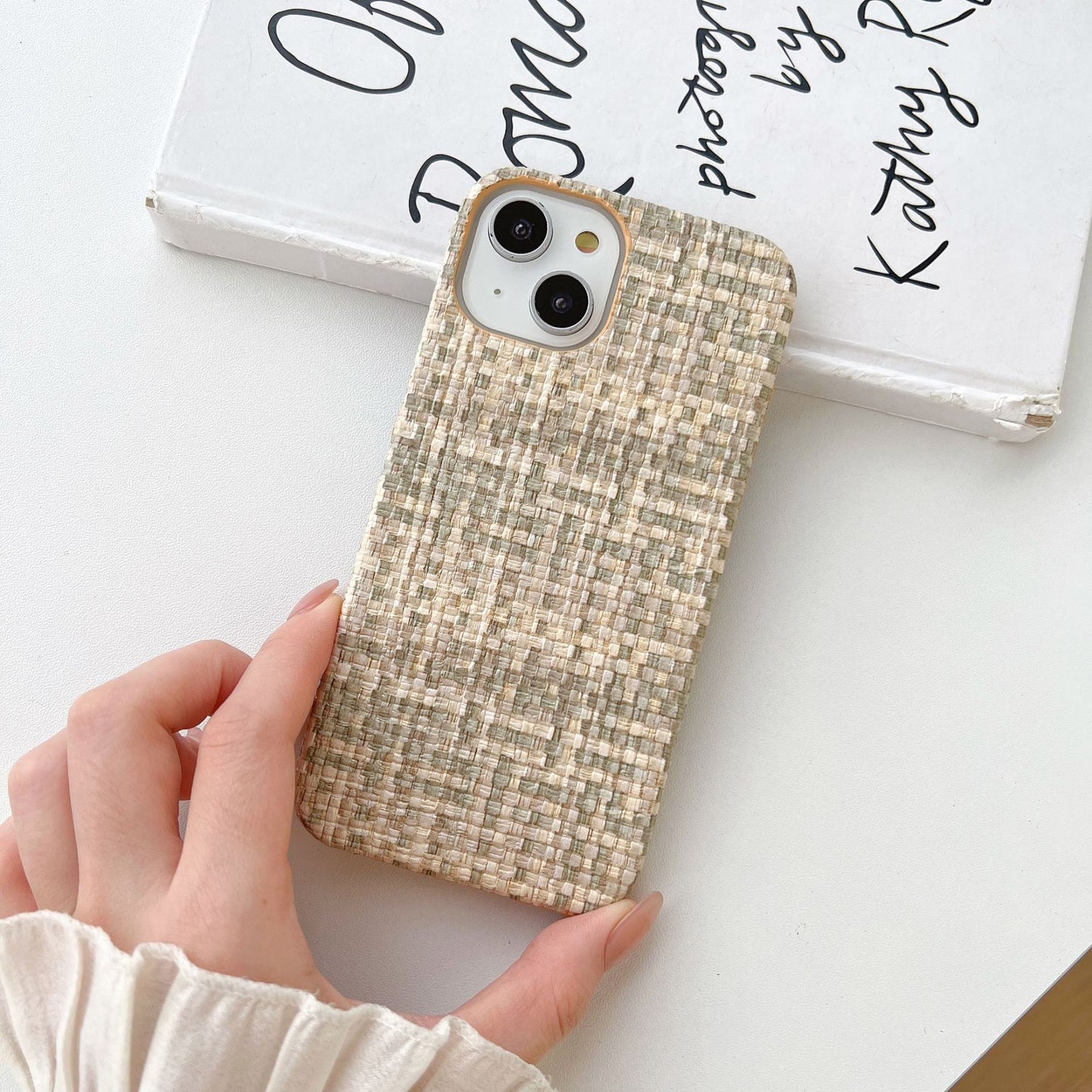 Woven Plaid Mobile Phone Protective Case