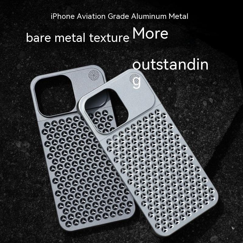 Metal Hollow Heat Dissipation Aromatherapy Phone Case