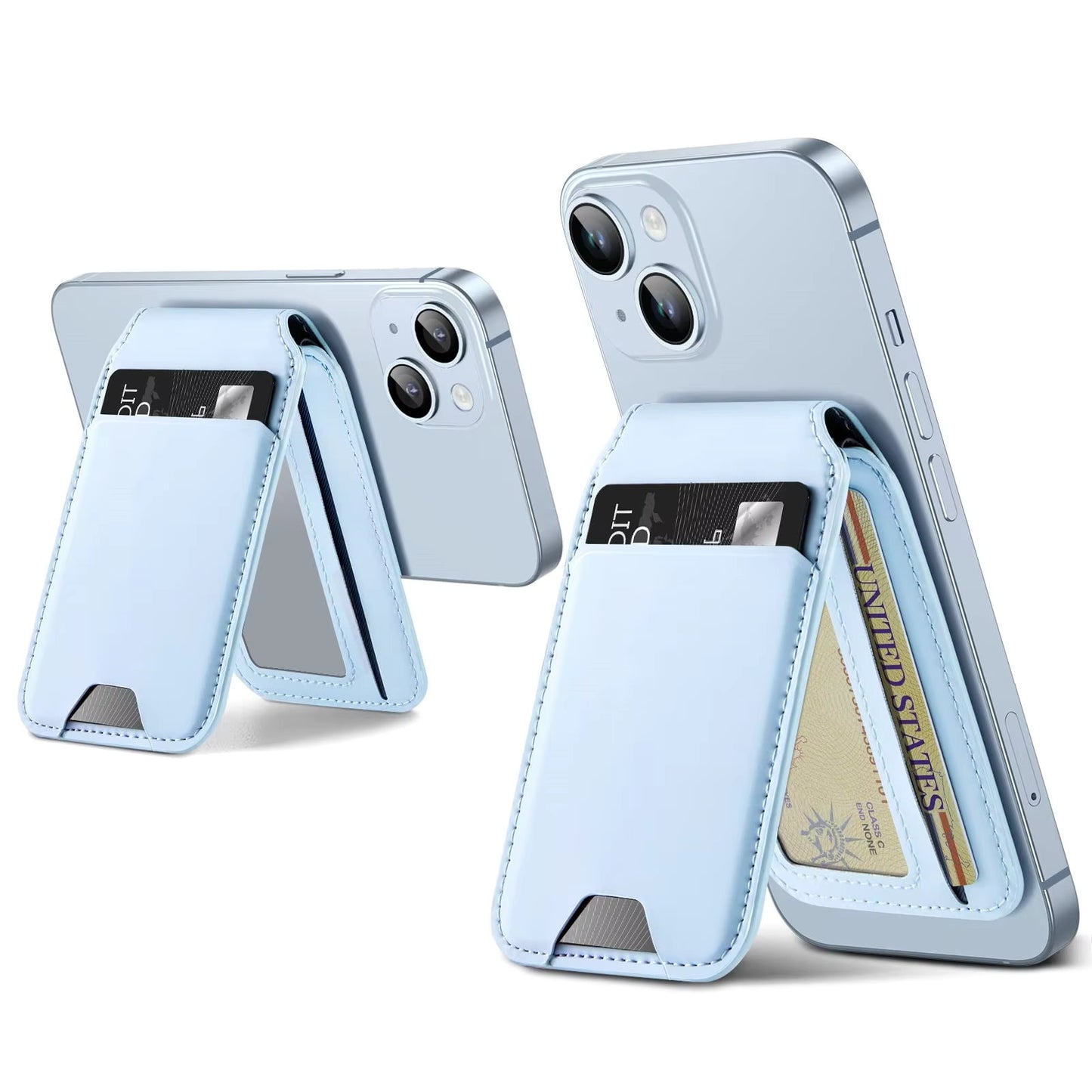 Iphone MagSafe Magnetic Card Holder Wallet Mobile with Stand