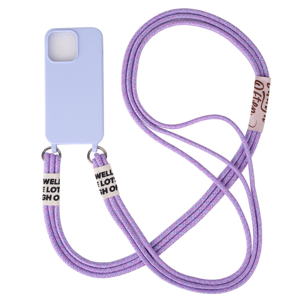 Cross-body Lanyard Three Rope Combination Convenient Spring Fastener Halter Anti-lost Phone Case