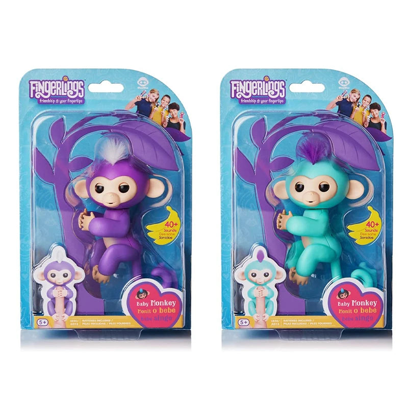 Original Fingerlings Monkey Action Figure Fingertip Monkey Electronic Pets Smart Pet Girl Interactive Toy For Children Gift Toys