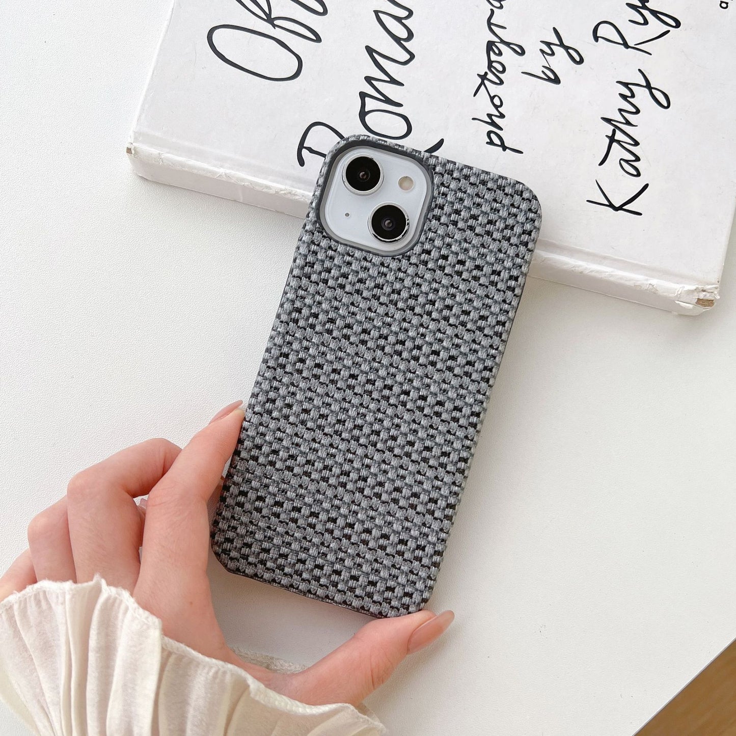 Woven Plaid Mobile Phone Protective Case