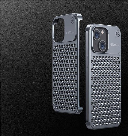 Metal Hollow Heat Dissipation Aromatherapy Phone Case