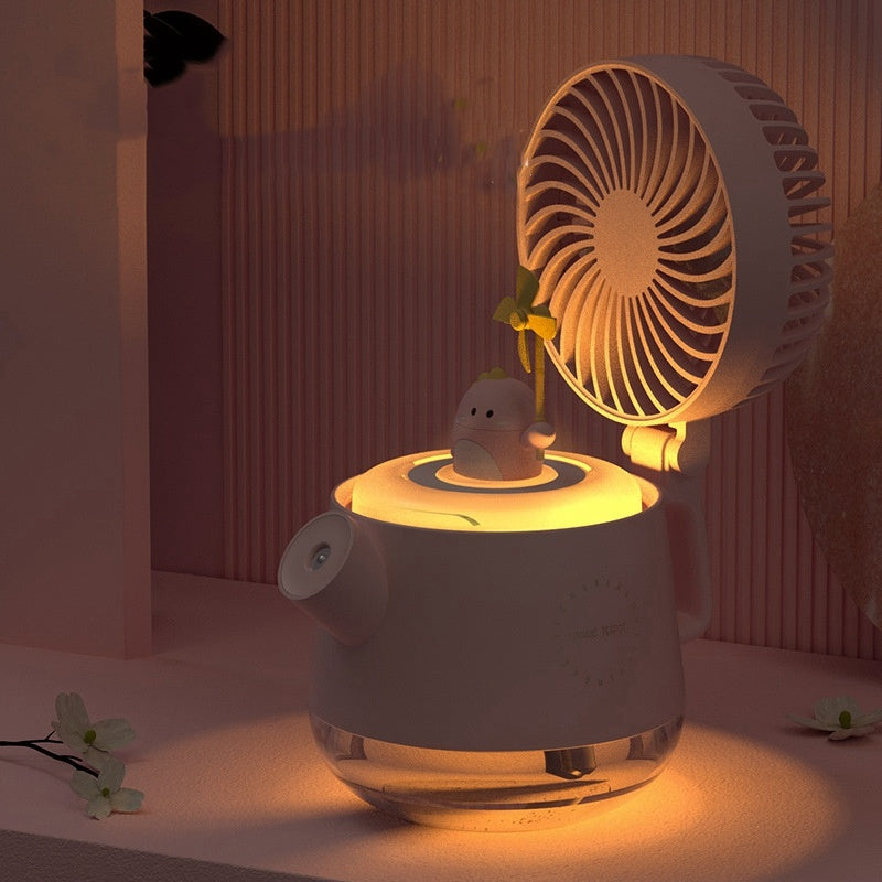 Rechargeable Large-capacity Aromatherapy Humidifying Spray Fan